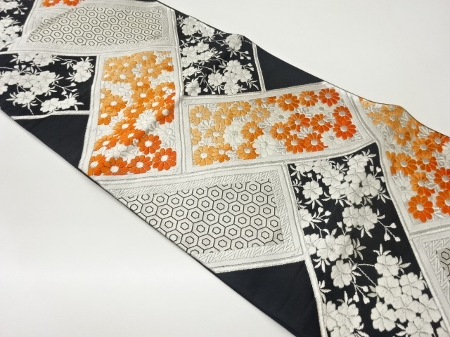 JAPANESE FUKURO OBI / WOVEN WEEPING SAKURA